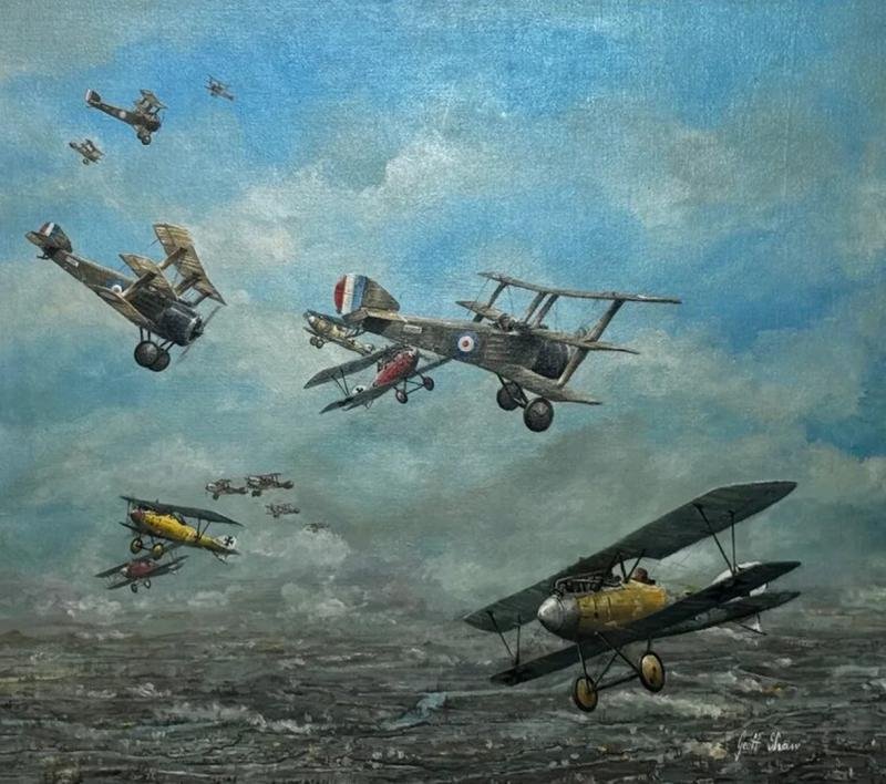 A Superb & Rare Royal Flying Corps, Royal Naval Air Service Issue Cockpit Watch. RFC Stamped. Luminous Dial Elongated Winding Stem For Gloved Pilots Winding A Superb Original Artefact & Mechanical Instrument of WW1 Aeronautical Warfare History — image 6