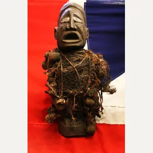 African Songye Power Fetish Nkishi Figure Bound With With Numerous …