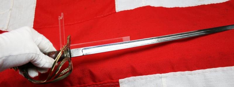 A Most Interesting & Rare, Antique, 19th Century, American Presentation Boy's Sword. Presented to George Mellor in 1890. Made to The Standard Fully Functional Sword Specification Grade and Quality of an Adult's Sword At The Time — image 3