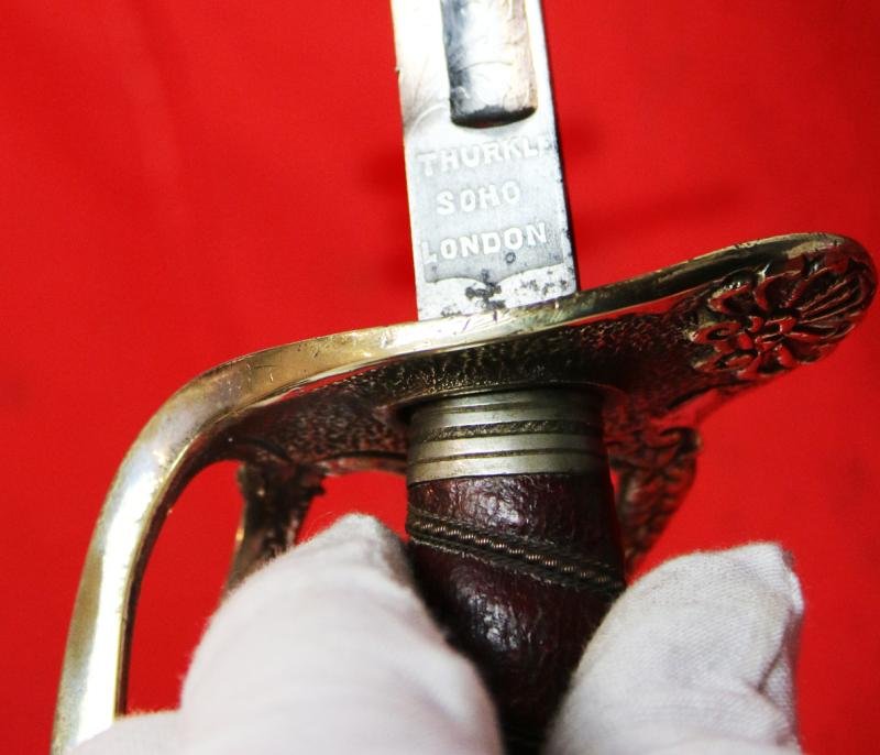 A Most Interesting & Rare, Antique, 19th Century, American Presentation Boy's Sword. Presented to George Mellor in 1890. Made to The Standard Fully Functional Sword Specification Grade and Quality of an Adult's Sword At The Time — image 4