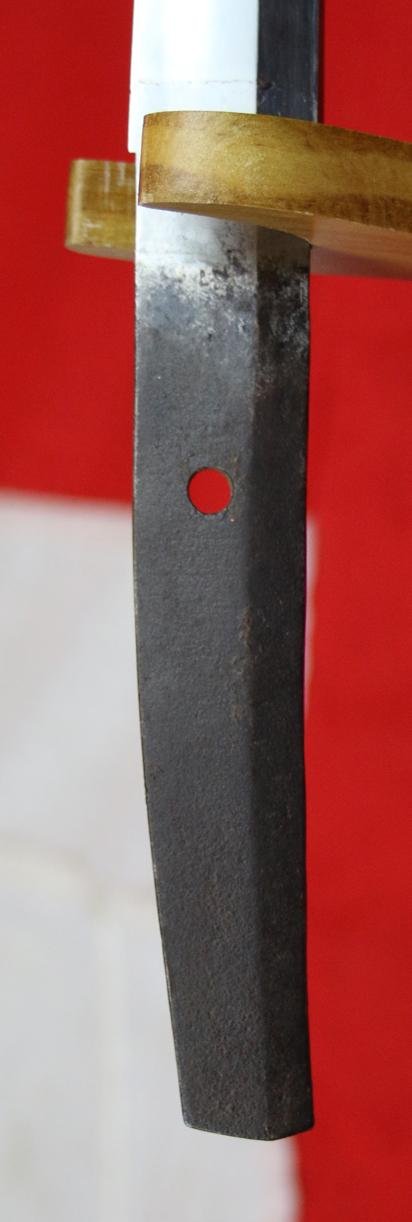 A Super and Most Beautiful Koto Wakazashi Circa 1550 With Original Edo Koshirae of Shakudo, Silver & Gold with a Nagoyamono Tsuba in Shakudo & Gold Prunus Tree With Nanako Ground and a Nanako Rim — image 10