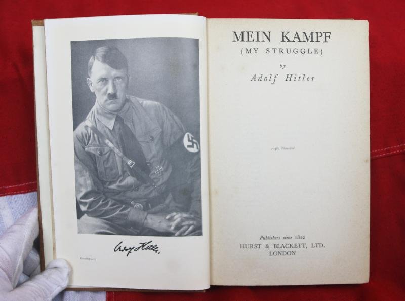English Translation of Mein Kampf by A. Hitler, My Struggle. Published by Hurst and Blackett. 1938, The Year Hitler Was Named Time Magazine's 'Man of the Year' — image 3