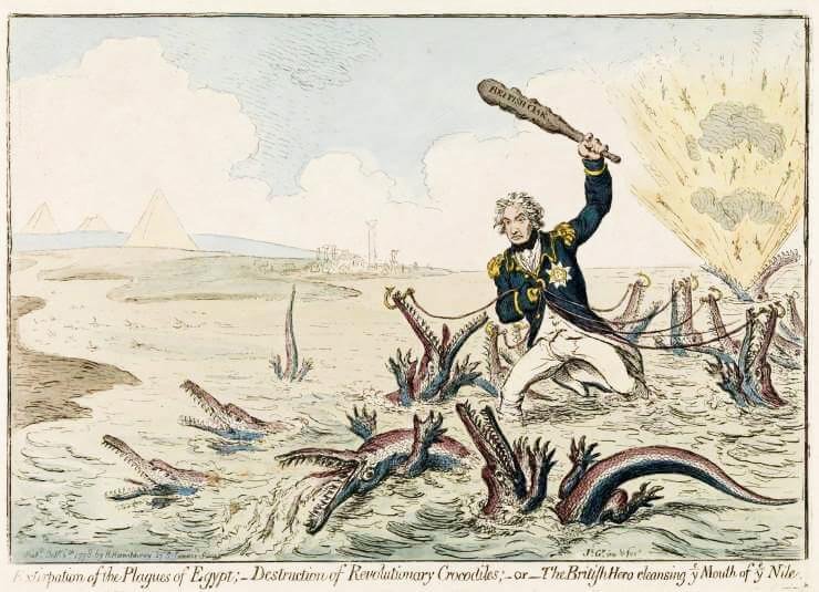 Superb Napoleonic Wars, British Officer's Sabre With Captured French 'Trophy' Mamluk Consular Guard Officer's Damascus Blade, With An Ancient Egyptian Serpent Goddess Hilt. For an Officer Who Served in The Nile Campaign — image 10