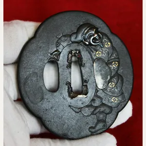 An Amazing Edo Period Tsuba Of Charm and Quality