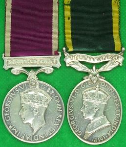 GVIR REGULAR ARMY LS&GC & GVIR EFFICIENCY MEDAL, 9th LANCERS …