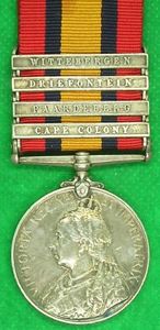 4 BAR QSA, BLACK WATCH (THREE BATTLE CLASPS)