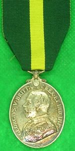 GV TERRITORIAL FORCE EFFICIENCY MEDAL, 9th HIGHLAND LIGHT INFANTRY, SOLE …