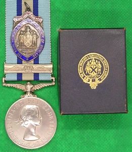ROYAL OBSERVER CORPS LONG SERVICE MEDAL WITH 2nd AWARD CLASP …