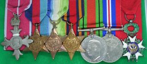 UNNAMED WW2 M.B.E & LEGION OF HONOUR GROUP, COURT MOUNTED …