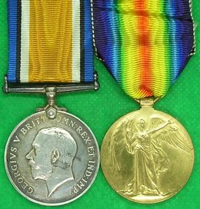 WW1 PAIR 1/7th EAST YORKSHIRE REGIMENT