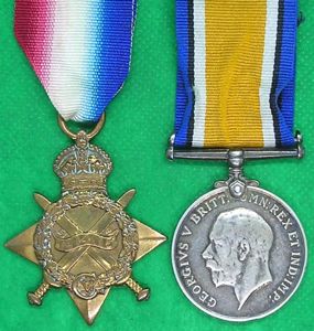 WW1 1914-15 STAR & BRITISH WAR MEDAL, 16th WEST YORKSHIRE …