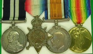 DISTINGUISHED SERVICE MEDAL (DSM) & 1914-15 TRIO, HMS SUNFLOWER 1917, …
