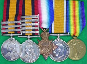 DOUBLE ISSUE QSA & 1914-15 TRIO, SOMERSET LIGHT INFANTRY OFFICER, …