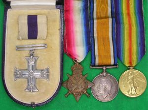 WW1 MILITARY CROSS & 1914 TRIO, ESSEX REGIMENT & A.S.C, …