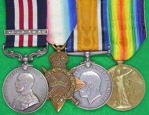 WW1 MILITARY MEDAL & BAR & 1914-15 TRIO, 12th MANCHESTER …