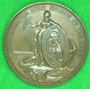 DAVIDSON'S NILE MEDAL 1798, BRONZE ISSUE