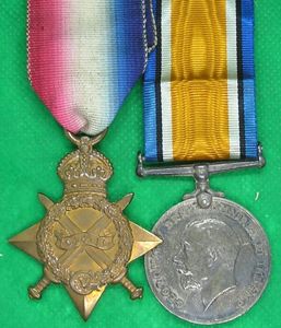 1914-15 STAR & BRITISH WAR MEDAL, 6th NORTHUMBERLAND FUSILIERS, KILLED …
