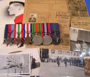 WW2 GROUP WITH REGIMENTALLY RARE GSM PALESTINE 1945-48, ROYAL WELSH …