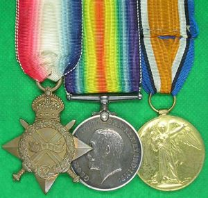 WW1 1914-15 TRIO, 9th ROYAL WELSH FUSILIERS, DIED OF WOUNDS …