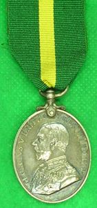 GV TERRITORIAL FORCE EFFICIENCY MEDAL, 4th BORDER REGIMENT