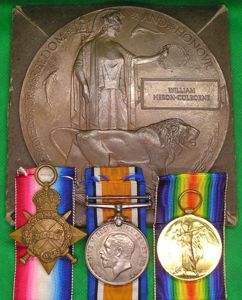 WW1 1914-15 TRIO & MEMORIAL PLAQUE, 13th AUSTRALIAN INFANTRY, K.I.A …