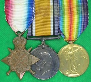 WW1 1914 STAR TRIO, 8th DIVISIONAL AMMO COL R.F.A