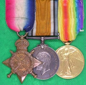 WW1 1914 MONS STAR TRIO, NO-1 COY, 7th DIV A.S.C, …