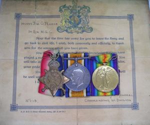 WW1 1914 STAR TRIO WITH ORIGINAL 1st DIVISION CERTIFICATE, 1st …