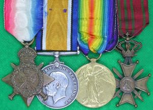 WW1 1914 MONS STAR TRIO & BELGIAN CROIX-DE-GUERRE, 2nd MANCHESTER …