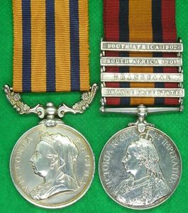 BSA COY MATABELELAND 1893 & 4 BAR QSA, BLACK WATCH