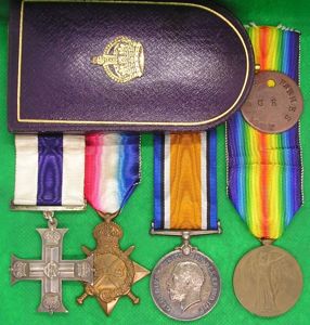 WW1 MILITARY CROSS & TRIO, BRADFORD PALS / WEST YORKSHIRE …