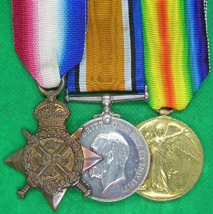 WW1 1914 MONS STAR TRIO, 11th HUSSARS, KILLED IN ACTION, …
