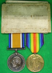 WW1 PAIR WITH BOX OF ISSUE, 5th SCOTTISH RIFLES OFFICER, …