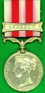 INDIAN MUTINY, LUCKNOW, 34th REGIMENT, SLIGHTLY WOUNDED SEBASTOPOL 5-9-1855