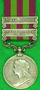 2 BAR IGS 1895, PUNJAB FRONTIER & TIRAH 1897-98, 1st …