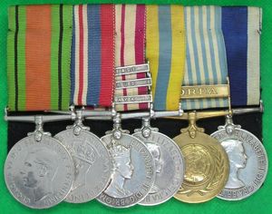 WW2 & KOREAN WAR GROUP WITH RARE 3 BAR NGS, …