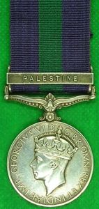 GVIR GSM PALESTINE, ROYAL NORTHUMBERLAND FUSILIERS