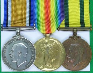 WW1 PAIR & T.F.W.M, 1/6th BLACK WATCH OFFICER, WOUNDED FIRST …