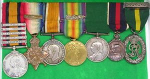 BOER WAR & WW1 OFFICERS DOUBLE LONG SERVICE GROUP, HAMPSHIRE …