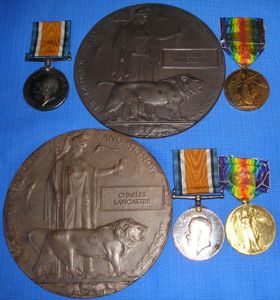 WW1 CASUALTY GROUPS TO THREE BROTHERS FROM CRAGHEAD, DURHAM INCLUDING …