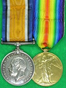 WW1 PAIR, 6th BEDFORDSHIRE REGIMENT, KILLED IN ACTION F&F 27-4-1917