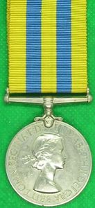 1st TYPE QUEEN'S KOREA MEDAL, ROYAL NAVY