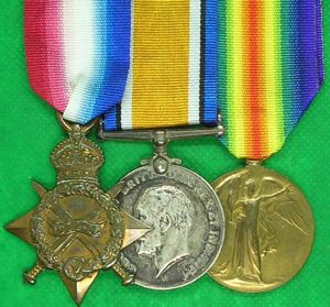 WW1 1914-15 TRIO, 10th YORKSHIRE REGIMENT