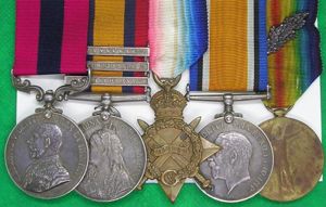 WW1 DISTINGUISHED CONDUCT MEDAL (DCM) GROUP FOR EAST AFRICA, EAST …