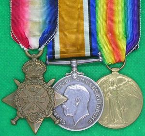 WW1 1914 STAR TRIO, 2nd BORDER REGIMENT, DIED OF WOUNDS, …