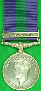 GSM PALESTINE, NORTH STAFFORDSHIRE REGIMENT