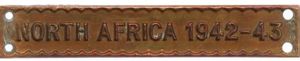 GENUINE WW2 NORTH AFRICA 1942-43 CLASP FOR THE AFRICA STAR