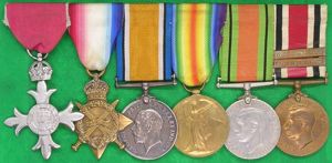 WW1 / WW2 R.F.A & SPECIAL CONSTABULARY CIVIL M.B.E GROUP, …