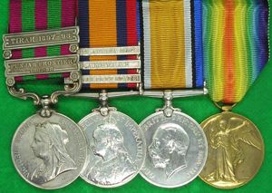 2 BAR IGS 1895, 3 BAR QSA & WW1 PAIR, …