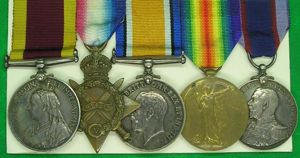 NO BAR CHINA 1900, 1914-15 TRIO & RFR LONG SERVICE, …